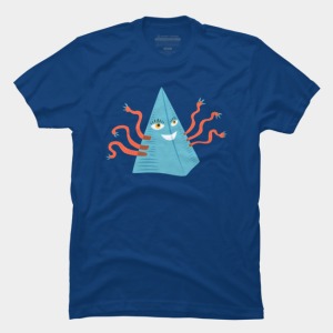 Happy pyramid with tentacles tee at Design By humans