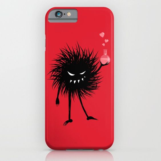 Evil bug chemist with love potion iPhone case at Society6